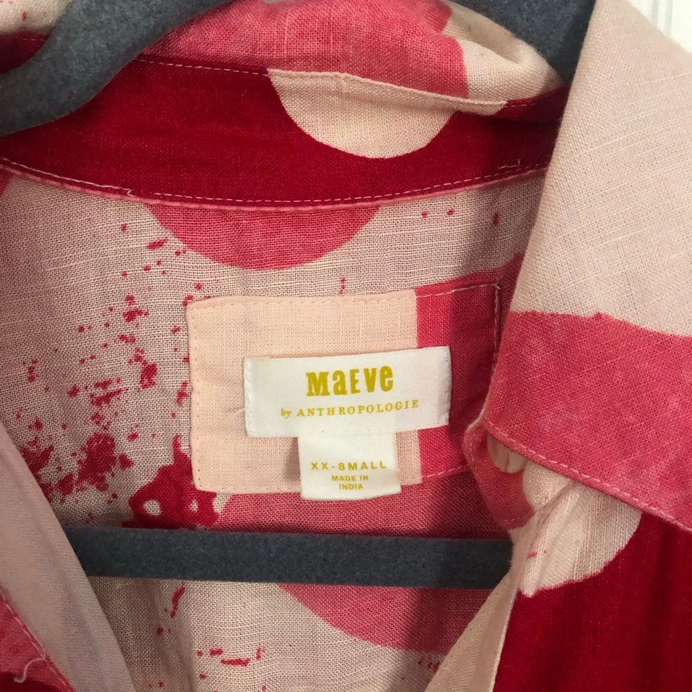 Anthropologie The Mona linen shirt dress by Maeve - Picture 6 of 7